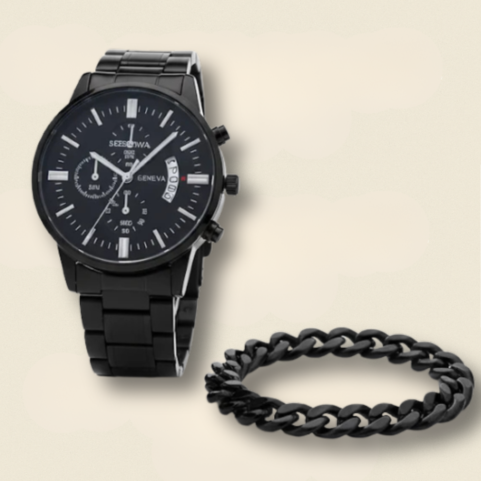 Montre Chronographe Élégance - Bracelet offert