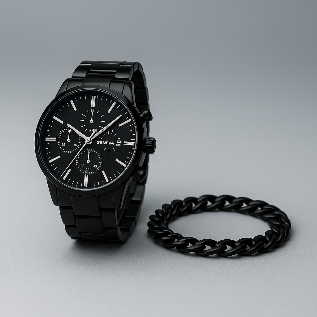 Montre Chronographe Élégance - Bracelet offert